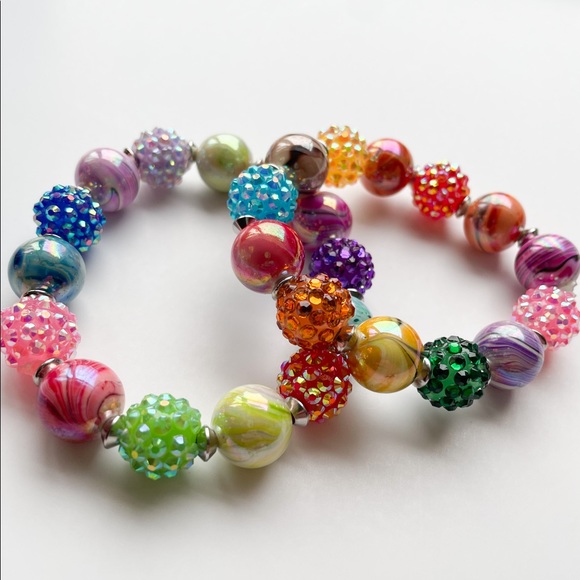New handmade multi-colored beaded bracelet called “Shine Bright.” - Picture 1 of 1